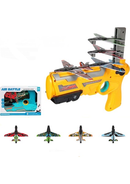 Açık Çoklu Köpük Mancınık Uçak Manuel Oyuncak (Yurt Dışından)