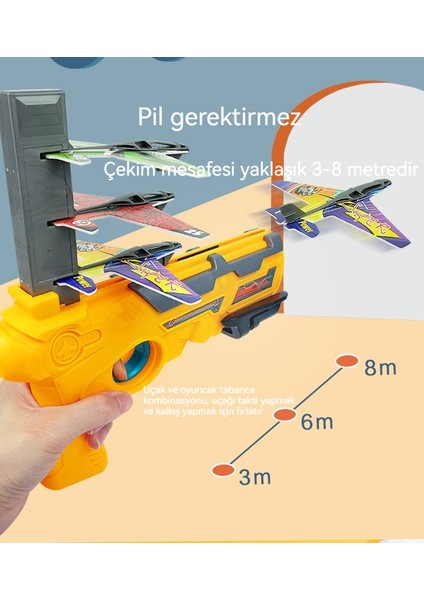 Açık Çoklu Köpük Mancınık Uçak Manuel Oyuncak (Yurt Dışından) modelleri