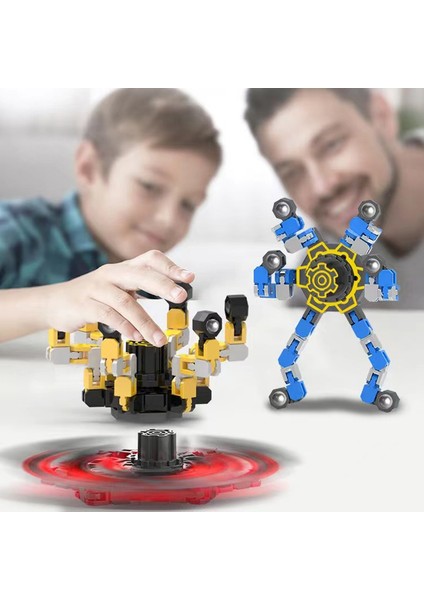 4 Adet Fidget Spinners, Deforme Olabilen Robot Parmak Ucu Oyuncakları, Çocuklar Için Dıy Deforme Olabilen Gyro Oyuncakları Erkek Kız, Doğum Günü Hediyeleri (Yurt Dışından) fiyatları