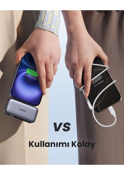 5.000 Mah 20W Taşınabilir Standlı Powerbank Siyah - 35338