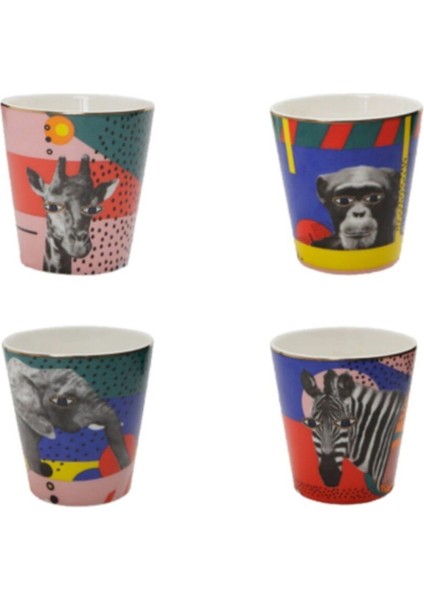 Wild Life 4'lü Bardak Seti 320cc