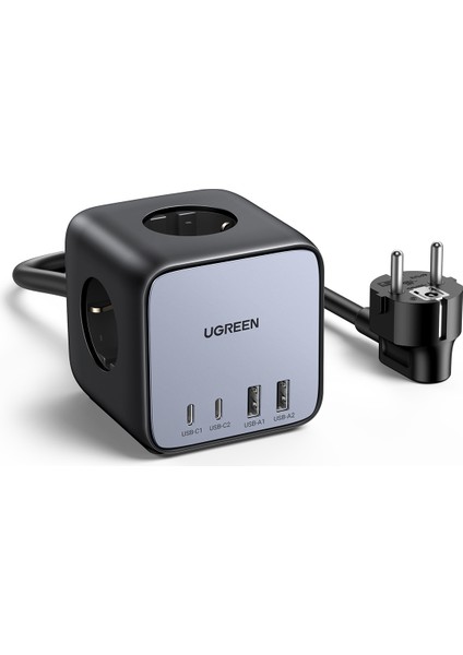 Diginest Cube 65W Gan 2 Hızlı Şarj Cihazı 2*usb / 2*type-C 3'lü Akım Korumalı Küp Grup Priz modelleri