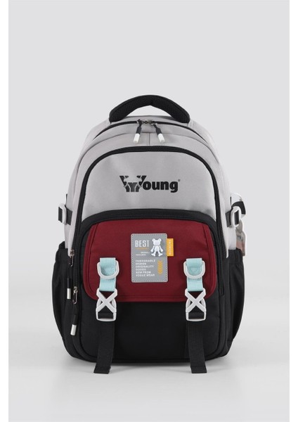 Ortopedik ve Suya Dayanıklı Siyah Okul Sırt Çantası (51944)