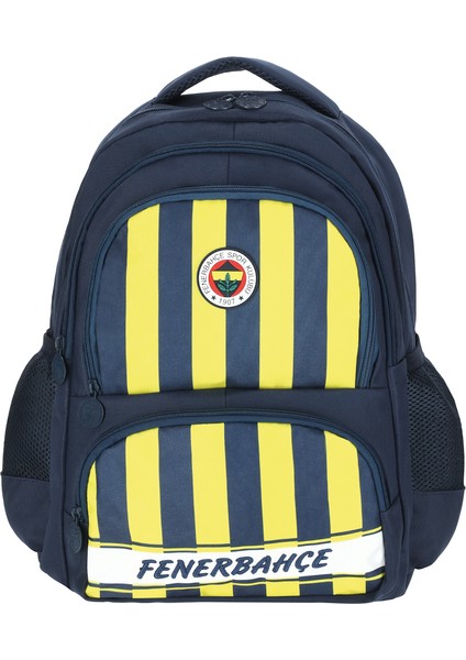 Fenerbahçe Lisanslı Sarı Lacivert Çubuklu Sırt Çantası 25739