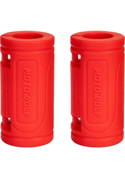 Motowolf Motosiklet 25MM Motor Koruma Düşme Önleyici Top Korumalı Blok Çarpışma Çubuğu Tampon Koruyucu Dekoratif Kırmızı Silindir (Yurt Dışından)