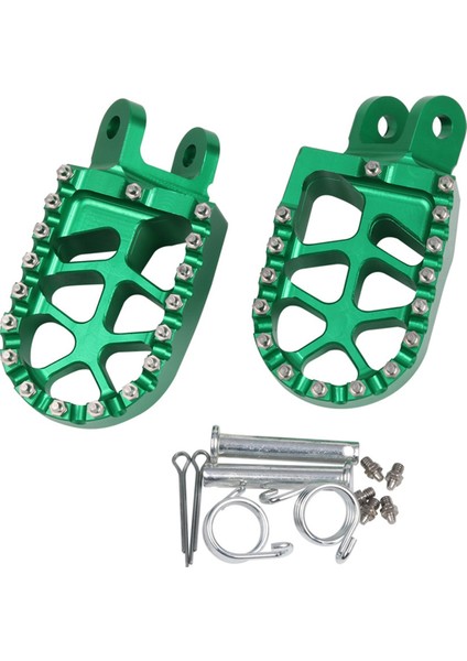 Kir Bisiklet Motosiklet Alüminyum Alaşımlı Ayak Mandalı Ayak Mandalı Pedalı Kawasaki KLX250 KLX250R KLX250S KLX650 1994-2020 Yeşil (Yurt Dışından)