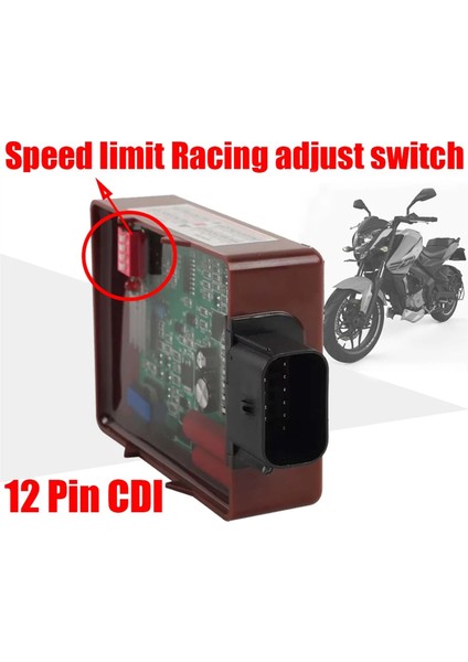 Motosiklet 12 Pin Ac Ateşleme Kutusu Ayarlanabilir Yarış Cdı Ateşleme Ünitesi Bajaj Rouser RS200 JL351200 Pulsar NS200 Ns 200 (Yurt Dışından) modelleri