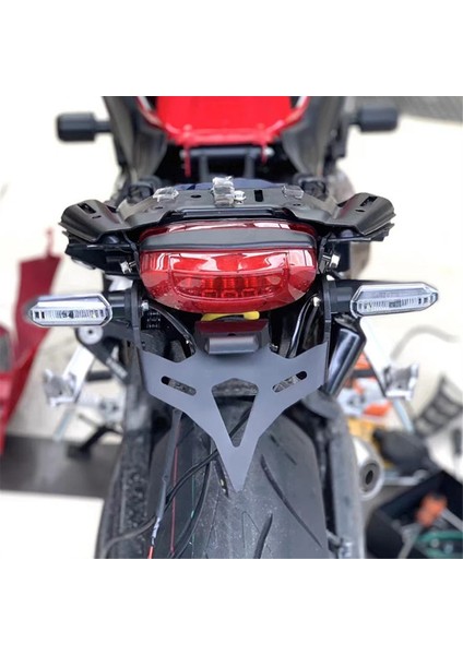 Motosiklet Arka Kısa Kuyruk Stoğu Plaka Tutucu Kuyruk Braketi LED Işık Honda CB650R CBR650R 2018-2020 (Yurt Dışından) modelleri