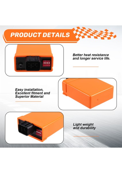 Motosiklet - Ateşleme Kutusu Ayarlanabilir Yarış Cdı Değiştirilmiş 4 Hızlı Ayarlanabilir Ateşleyici Yamaha YBR125 Yb 125 Euro Iı Dc Için (Yurt Dışından) indirimleri