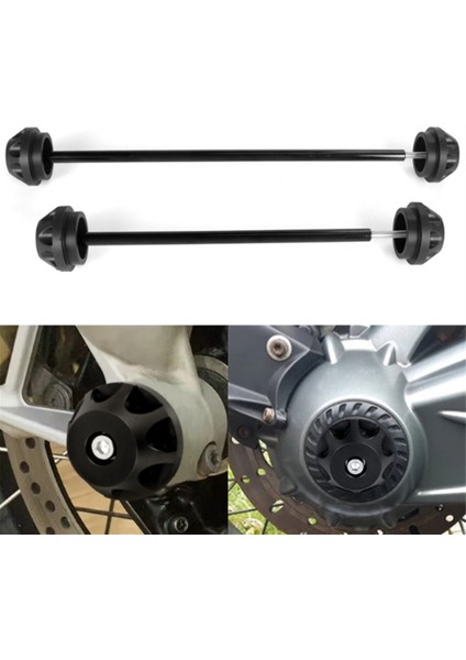 Motosiklet Ön Arka Aks Çatal Çarpışma Kaydırıcı Aks Tekerlek Koruyucu Yamaha Mt-09 Fz-09 2014-2023 F1-09 (Yurt Dışından) modelleri