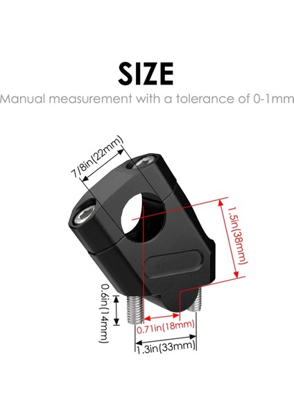 Motosiklet 22MM Sap Yükseltici Çubuk Takımı Yükseklik Arttırma Taban Yükseklik Arttırma ve 22MM Sap Için Geri Vites Gümüş (Yurt Dışından) fiyatları