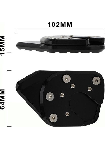 Motosiklet Kickstand Yan Stand Uzatma Destek Plakası Honda XADV750 NC750X 2017-2020 Kırmızı (Yurt Dışından) fırsatları