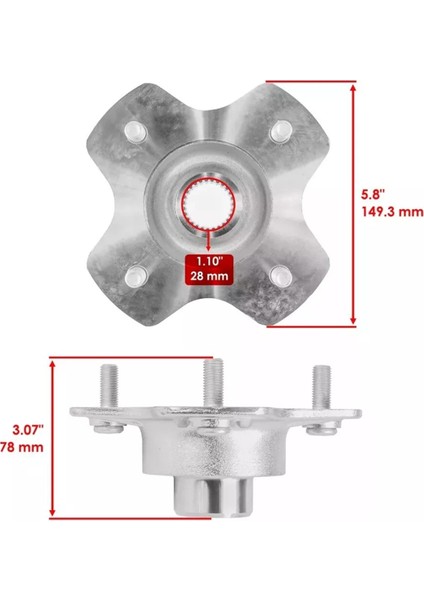 42610-HR3-A20 Arka Sağ Aks Tekerlek Göbeği Honda TRX500FE1 TRX500FE2 Foreman 500 2014-2019 (Yurt Dışından) fiyatları