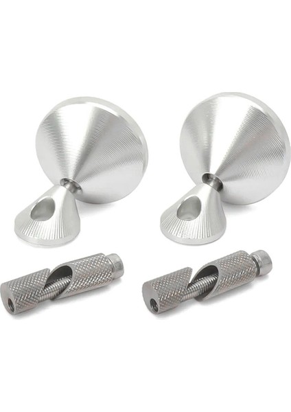 Motosiklet Aksesuarları Gidon Ucu Aynası Yan Dönme Vespa Gts 300 GTS300 Gtv 300 GTV300 Gümüş (Yurt Dışından)