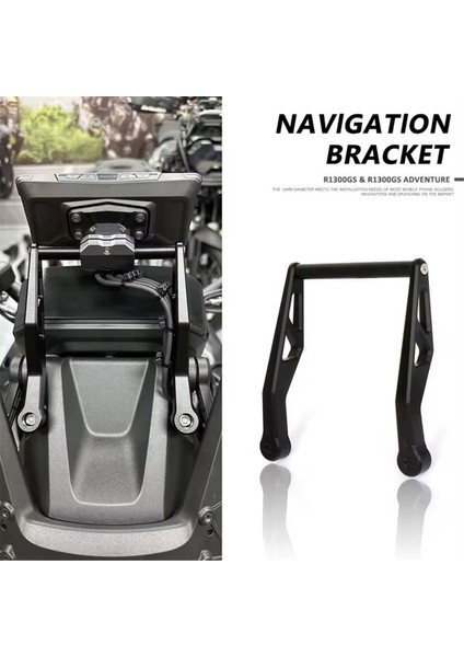 Motosiklet Navigasyon Braketi Gps Cep Telefonu Tutucu Montaj Desteği Bmw R 1300GS R1300GS Adventure 2023 2024- Siyah (Yurt Dışından) fiyatları