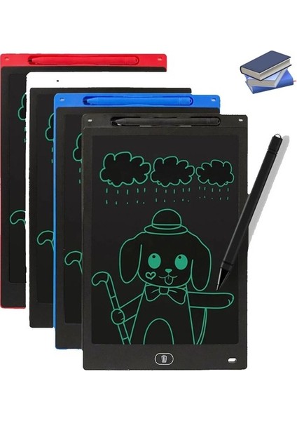 书写板 LCD 8.5 英寸数字笔绘图书写板图形笔记书写。白色 红色 绿色 蓝色 4种颜色可选 (Yurt Dışından)