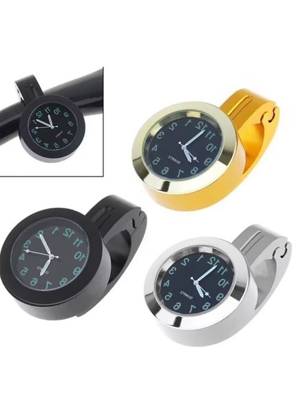 Motosiklet Evrensel 7/8 Inç Gidona Monte Saat Tokalı Su Geçirmez Güneş Geçirmez Darbeye Dayanıklı Siyah (Yurt Dışından) fiyatları