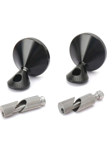 Motosiklet Aksesuarları Gidon Ucu Aynası Yan Dönme Vespa Gts 300 GTS300 Gtv 300 GTV300 Siyah (Yurt Dışından)