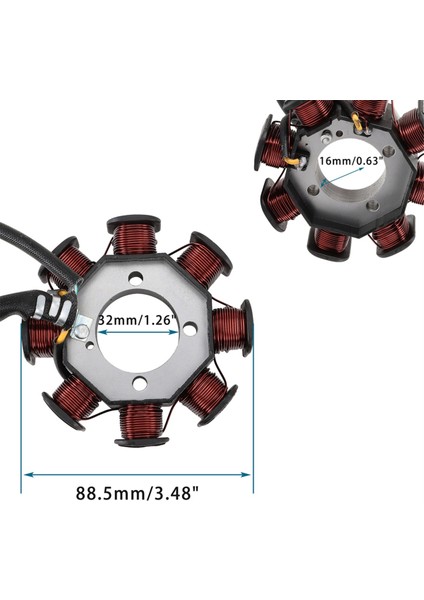 Motosiklet Jeneratörü Manyeto Stator Bobini Vento Tornado 250 Crossmax 250 Elektrikli Araba Atv Motosiklet Aksesuarları (Yurt Dışından) modelleri