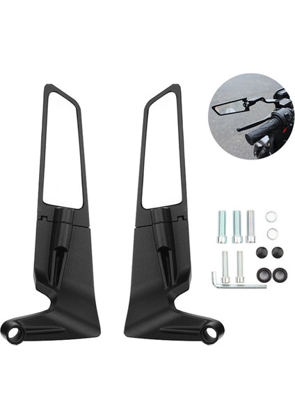 Evrensel Motosiklet Modifiye Dikiz Aynası Sabit Kanatlı Rüzgar Bıçağı Ayna Reflektörü Kawasaki Yamaha Honda Ktm Için (Yurt Dışından) modelleri
