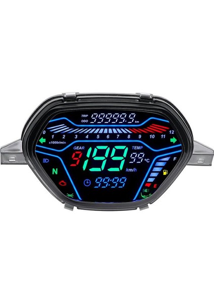 Ex5 Class1 Cx Dx Honda WAVE100 CD100 Alpha Ori Tokyoda Için Dijital Motosiklet Hız Göstergesi LED Gösterge Paneli Rpm (Yurt Dışından) fiyatları