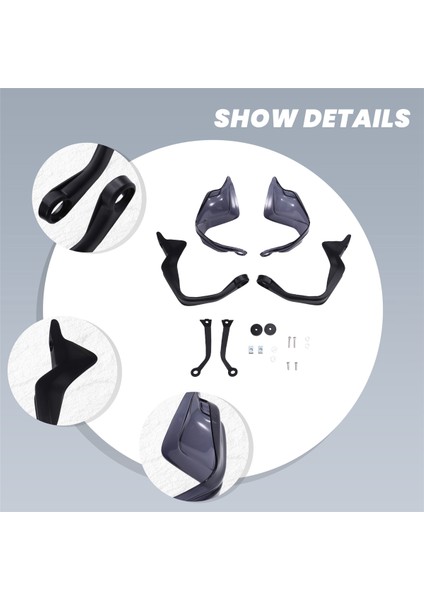 Motosiklet El Koruyucu El Koruma Rüzgar Kalkanı El Koruyucuları Voge Valico DS900X DSX900 900DSX 2024 2025 Duman Grisi (Yurt Dışından) indirimleri