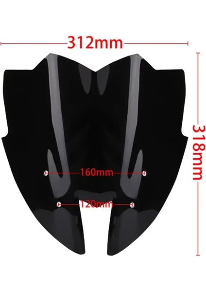 Motosiklet Ön Cam Deflektörü Rüzgar Deflektörü Koruyucu Kılıf Kawasaki Z800 ZR800 2013-2015 (Yurt Dışından) modelleri