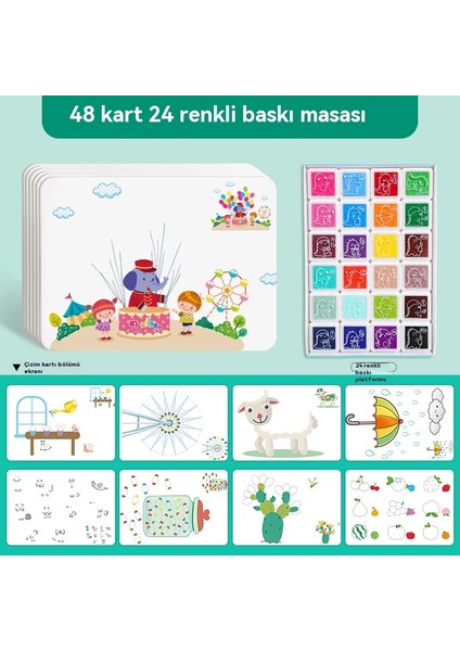 Kids Renkli Kil Parmak Boyama Seti (Yurt Dışından)