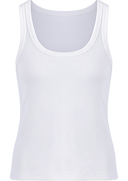 Kadın Pamuklu U Yaka Kaşkorse Atlet 2 Adet modelleri