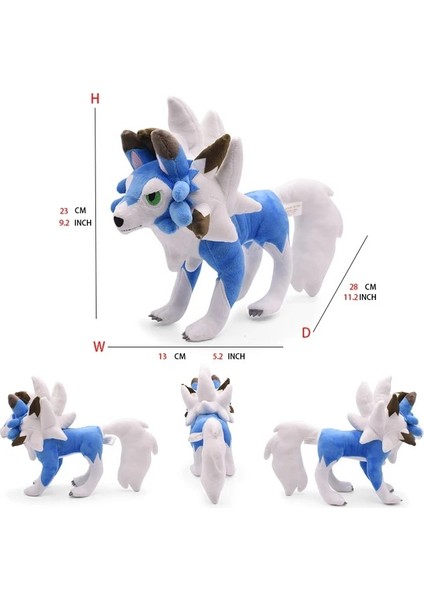 Büyük Pokemon Peluş Tudai Kaplumbağa Sarı Kaya Kurdu Zorua Tyrannosaurus Rex Ateş Püskürten Ejderha Peluş Oyuncak Bebek Mavi Yele Kaya Kurdu (Yurt Dışından)