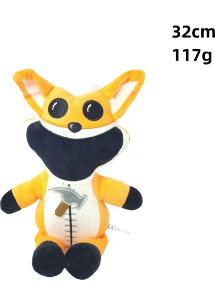 Gülümse Korkunç Peluş Oyuncak Koca Ağız Cehennem Mor Kedi Bobbi Heykelcik Tilki (Yurt Dışından)