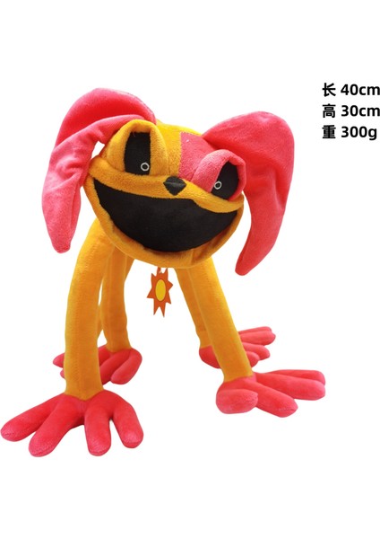 Gülümse Korku Peluş Oyuncak Koca Ağız Cehennem Mor Kedi Bobbi Bobblehead Aşağı Poz Koca Ağız Turuncu Köpek (Yurt Dışından)