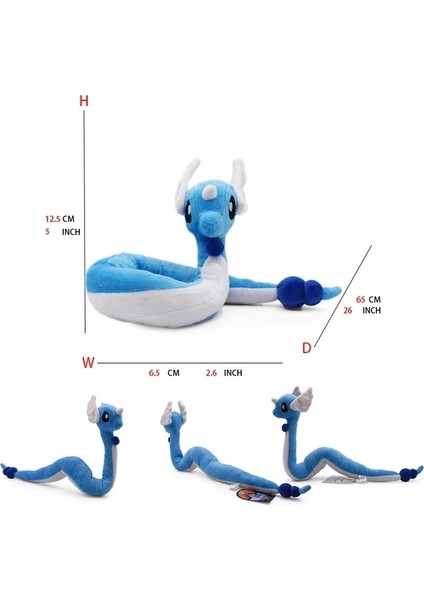Büyük Pokemon Peluş Tudai Kaplumbağa Sarı Kaya Kurdu Zorua Tyrannosaurus Rex Ateş Püskürten Ejderha Peluş Oyuncak Bebek Hacky Uzun Mavi (Yurt Dışından)