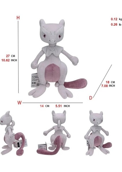 Büyük Pokemon Peluş Tudai Kaplumbağa Sarı Kaya Kurdu Zorua Tyrannosaurus Rex Ateş Püskürten Ejderha Oyuncak Bebek Supermoon (Yurt Dışından)