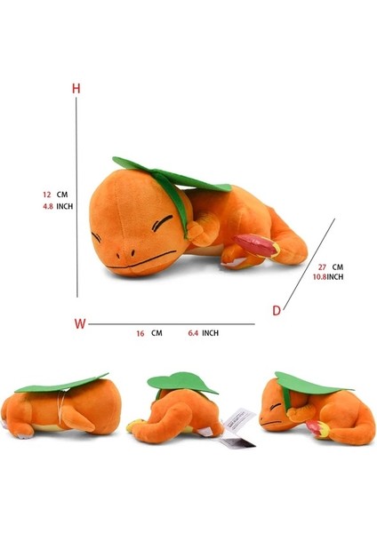 Büyük Pokemon Peluş Tudai Kaplumbağa Sarı Kaya Kurdu Zorua Tyrannosaurus Rex Ateş Püskürten Ejderha Peluş Oyuncak Bebek - Ayakta Küçük Ateş Ejderhası (Yurt Dışından)