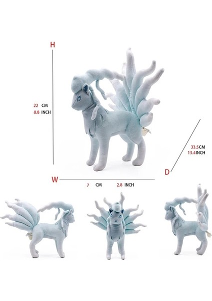 Büyük Pokemon Peluş Tudai Kaplumbağa Sarı Kaya Kurdu Zorua Tyrannosaurus Rex Ateş Püskürten Ejderha Oyuncak Bebek Buz Dokuz Kuyruk (Yurt Dışından)