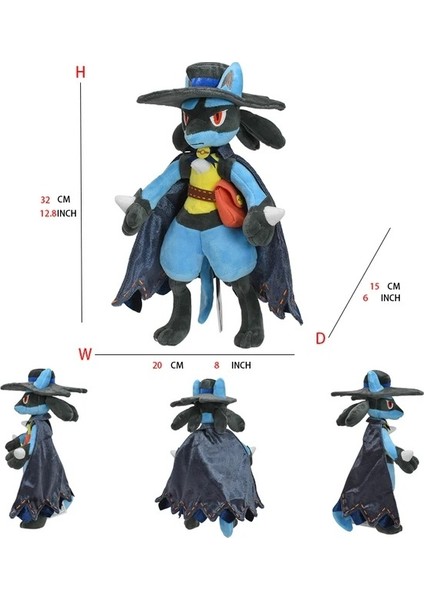 Büyük Pokemon Peluş Tudai Kaplumbağa Sarı Kaya Kurdu Zorua Tyrannosaurus Rex Ateş Püskürten Ejderha Oyuncak Bebek Cadılar Bayramı Lucario (Yurt Dışından)