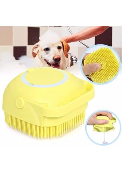 Şampuan Hazneli Kedi Köpek Yıkama Kesesi, Masaj Yapan Hayvan Yıkama Fırçası fırsatları
