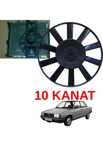 Renault 9 R9 Radyatör Fan Pervanesi 10 Kanat