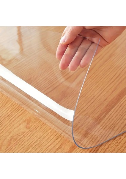 2 mm Şeffaf Pvc Masa Örtüsü – Kristal Netlikte Masa Koruyucu