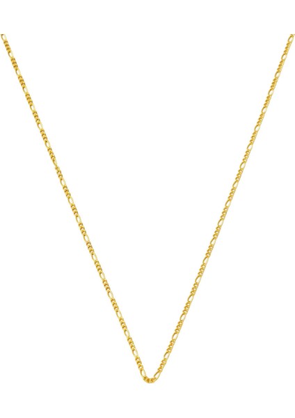 Ince Figaro Zincir 14 Ayar Altın 45 Cm.