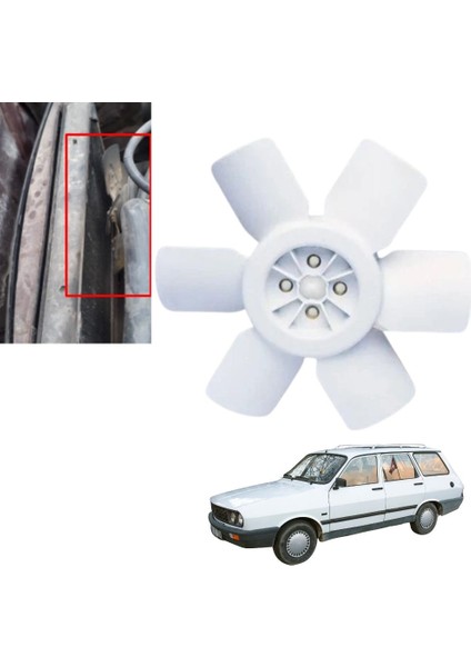 R12 Toros Radyatör Fan Pervanesi 6 Kanat