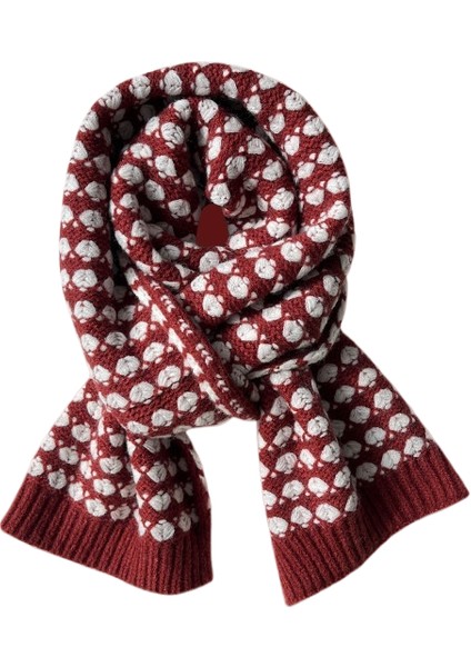 Kalınlaştırılmış Sıcak Yün Atkı (Yurt Dışından)