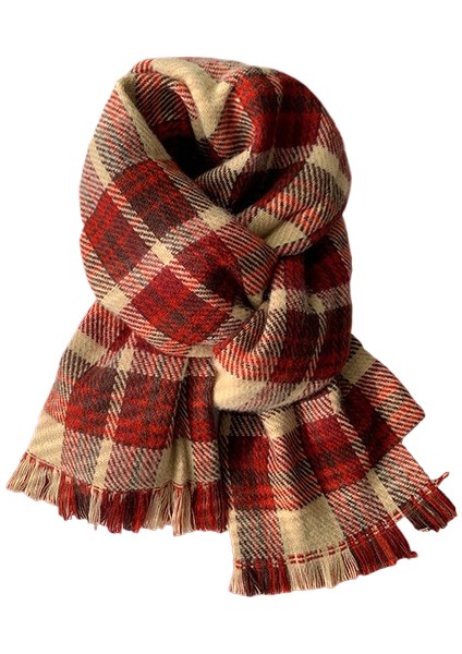 Kalınlaştırılmış Sıcak Yün Atkı (Yurt Dışından)