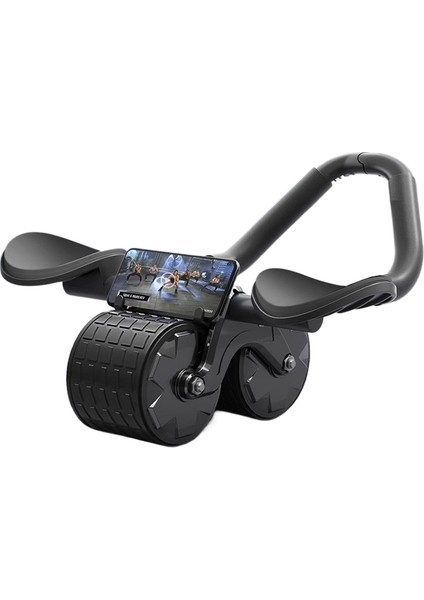 Karın Tekerleği Otomatik Geri Tepme Karın Eğitmeni Ev Fitness Ekipmanları (Yurt Dışından)