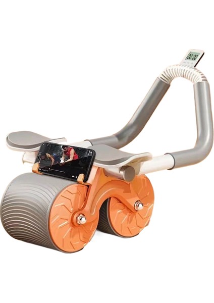 Karın Tekerleği Otomatik Geri Tepme Karın Eğitmeni Ev Fitness Ekipmanları (Yurt Dışından)