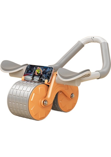 Karın Tekerleği Otomatik Geri Tepme Karın Eğitmeni Ev Fitness Ekipmanları (Yurt Dışından)