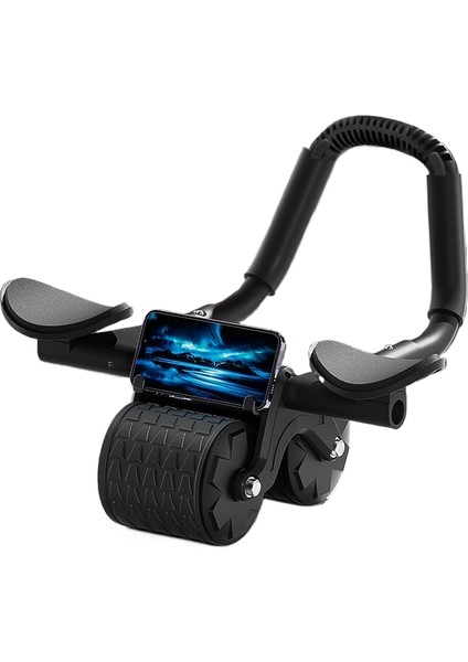 Karın Tekerleği Otomatik Geri Tepme Karın Eğitmeni Ev Fitness Ekipmanları (Yurt Dışından)