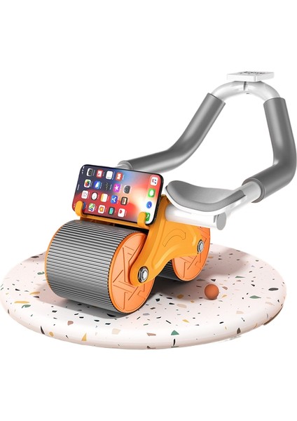 Karın Tekerleği Otomatik Geri Tepme Karın Eğitmeni Ev Fitness Ekipmanları (Yurt Dışından)