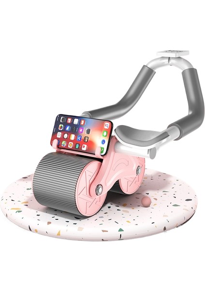 Karın Tekerleği Otomatik Geri Tepme Karın Eğitmeni Ev Fitness Ekipmanları (Yurt Dışından)